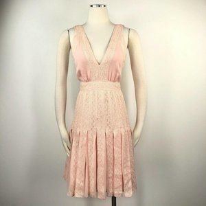 Botondi Milano 0 Dress Pink Silk Lace Backless